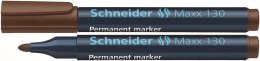Marker permanentny Schneider Maxx 130, brązowy 1,0-3,0mm okrągła końcówka (SR113007) Schneider