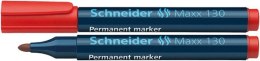 Marker permanentny Schneider Maxx 130, czerwony 1,0-3,0mm okrągła końcówka (SR123002) Schneider