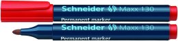 Marker permanentny Schneider Maxx 130, czerwony 1,0-3,0mm okrągła końcówka (SR123002) Schneider