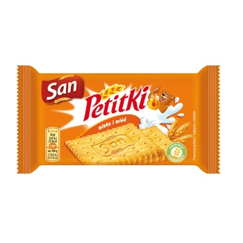 Herbatniki San Petitki mleko i miód