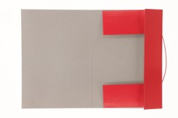 Teczka kartonowa na gumkę klejona lakierowana kolor A4 czerwona 350g Barbara (308) Barbara