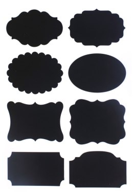 Etykieta samoprzylepna kredowa (mix) czarny Galeria Papieru (254004) Galeria Papieru