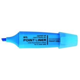 Zakreślacz Point Liner AHM21572 M&G zapachowy ścięta końcówka 1-4 mm niebieski M&G