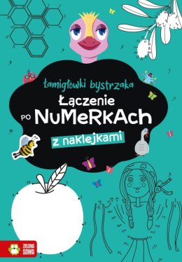 Książeczka edukacyjna Zielona Sowa Łamigłówki bystrzaka Łączenie po numerkach Zielona Sowa