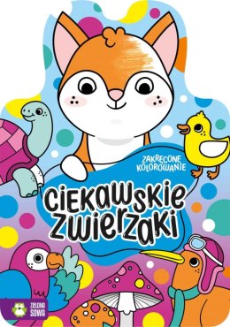 Książeczka edukacyjna Zielona Sowa Zakręcone kolorowanie. Ciekawskie zwierzaki Zielona Sowa