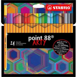 Cienkopis Stabilo point 88 ARTY, mix 0,4mm 24kol. (8824/1-20) Stabilo