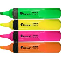 Zakreślacz Titanum Highlighter, mix 1,0-5,0mm (CLC1190) Titanum