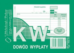 Druk samokopiujący KW Dowód wypłaty A6 80k. Michalczyk i Prokop (402-5) Michalczyk i Prokop