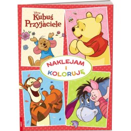 Książka dla dzieci Kubuś i przyjaciele. Naklejam i Koloruję Ameet Ameet