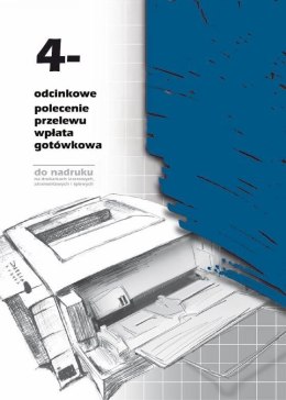 Druk offsetowy Polecenie przelewu/wpłata gotówkowa 4-odc A4 100k. Michalczyk i Prokop (F-112-2) Michalczyk i Prokop