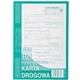 Druk offsetowy Michalczyk i Prokop Karta drogowa  sam. osob. Numerowana A5 A5 80k. (802-3-N) Michalczyk i Prokop