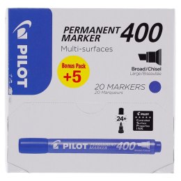 Marker permanentny Pilot, niebieski ścięta końcówka (PISCA-400-L-XXL) Pilot