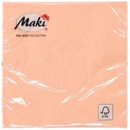 Serwetki Pol-mak łososiowy papier [mm:] 330x330 (15) Pol-mak