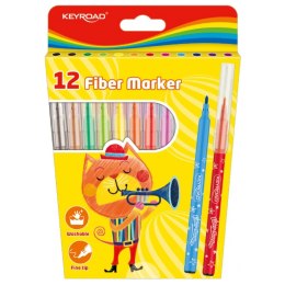 Flamaster Keyroad fiber marker 12 kol. (KR971587) Keyroad