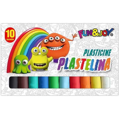 Plastelina Fun&Joy 10 kolorów Fun&Joy