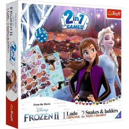 Gra planszowa Trefl Frozen 2 Gra 2w1 Chińczyk i Węże i drabiny Kraina Lodu 2 (02068) Trefl