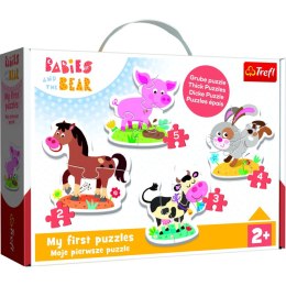 Puzzle Trefl puzzle baby classic Na farmie 18 el. (36127) Trefl