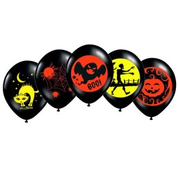 Balon gumowy Arpex Halloween 5szt. czarny 280mm (HA8178) Arpex