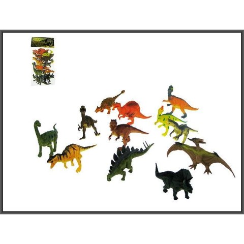 Figurka Hipo Dinozaury twarde 12-rodzajów 13cm (HHZ12) Hipo