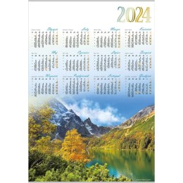 Kalendarz ścienny Lucrum TATRY plakatowy 607mm x 880mm (PL01) Lucrum
