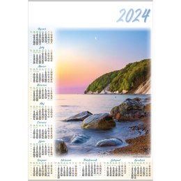 Kalendarz ścienny Lucrum Wybrzeże plakatowy 607mm x 880mm (PL02) Lucrum