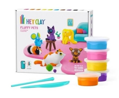 Masa plastyczna dla dzieci Tm Toys Hey Clay puchate zwierzęta mix (HCL15023) Tm Toys