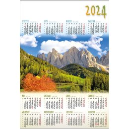 Kalendarz ścienny Lucrum DOLOMITY plakatowy 607mm x 880mm (PL08) Lucrum