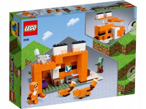 Klocki konstrukcyjne Lego Minecraft siedlisko lisów (21178) Lego