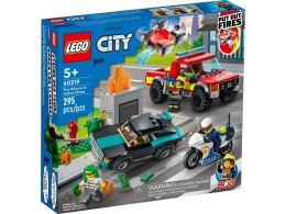 Klocki konstrukcyjne Lego City akcja strażacka i policyjna (60319) Lego