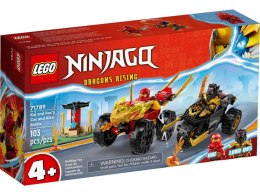 Klocki konstrukcyjne Lego Ninjago Bitwa samochodowo-motocyklowa (71789) Lego