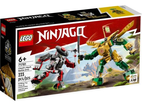 Klocki konstrukcyjne Lego Ninjago starcie Lloyda z Mechem EVO (71781) Lego