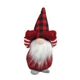 Ozdoba świąteczna Skrzat w kraciastej czapce - czerwony Arpex (BN0285CZE-0254) Arpex