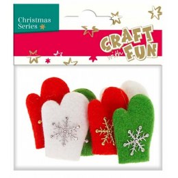 Ozdoba świąteczna rękawica 6szt Craft Fun (383934) Craft Fun