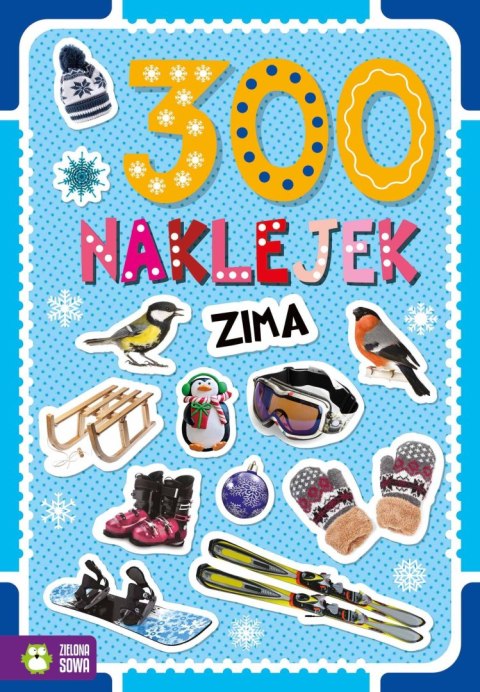 Książeczka edukacyjna Zielona Sowa 300 naklejek . Zima Zielona Sowa