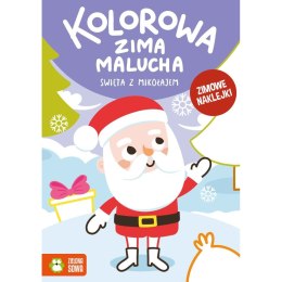 Książeczka edukacyjna Zielona Sowa Kolorowa zima malucha. Świeta z Mikołajem. Zielona Sowa