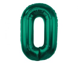 Balon foliowy Godan cyfra 0, zieleń butelkowa, 85 cm (CH-B8B0) Godan