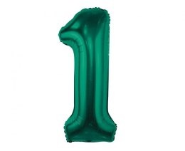 Balon foliowy Godan cyfra 1, zieleń butelkowa, 85 cm (CH-B8B1) Godan