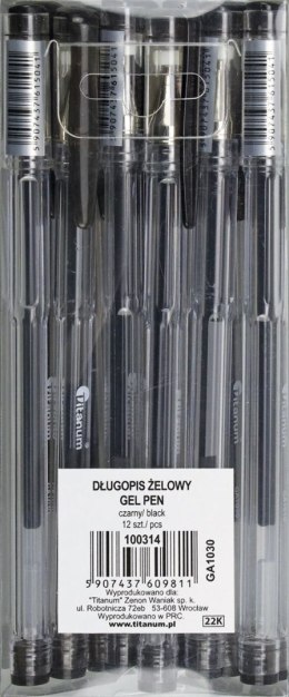 Długopis GA1030 Titanum czarny 0,7mm (GA1030) Titanum