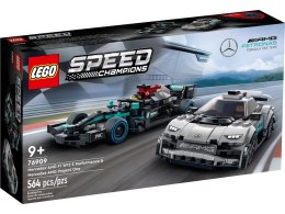 Klocki konstrukcyjne Lego Speed Champions Mercedes-AMG F1 W12 E Performance i Mercedes-AMG ONE (76909) Lego