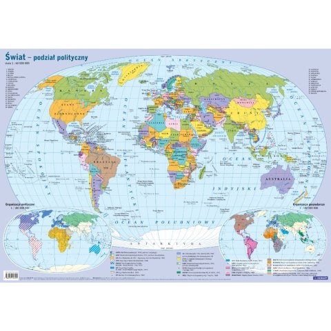 Mapa ścienna Demart Świat (polityczna) Demart