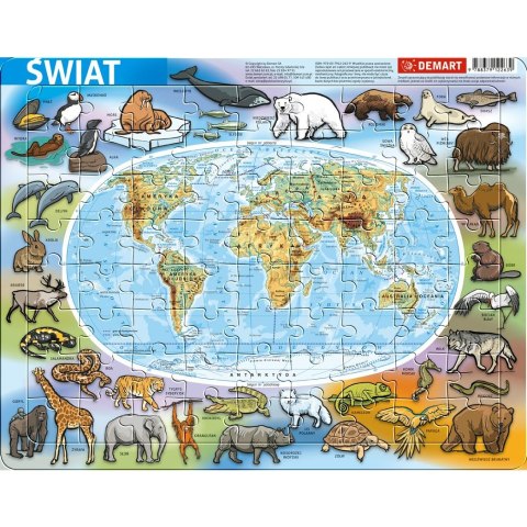 Puzzle Demart Świat fizyczna Demart