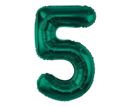 Balon foliowy Godan cyfra 5, zieleń butelkowa, 85 cm (CH-B8B5) Godan