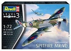 Model do sklejania Supermarine Spitfire Mk.Vb - brytyjski jednomiejscowy samolot myśliwski Revell (03897) Revell
