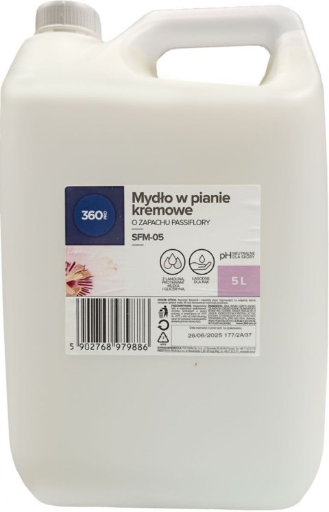 Mydło w płynie 360 Pro w pianie 5000ml (SFM-05) 360 Pro