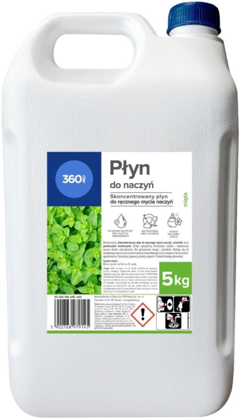 Płyn do naczyń 360 Pro premium mięta 5000ml 360 Pro