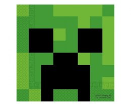 Serwetki Minecraft zielony papier [mm:] 330x330 Godan (95443) Godan