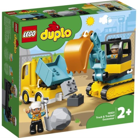 Klocki konstrukcyjne Lego Duplo ciężarówka i koparka gąsienicowa (10931) Lego