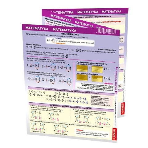 Książeczka edukacyjna Demart maxi ściąga matematyka Demart