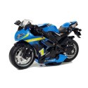 Motocykl z Napędem Frykcyjnym Na Baterie Dźwiękiem 1:14 Niebieski Lean (5971) Lean