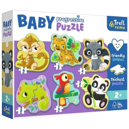 Puzzle Trefl Amscar Films Bing baby Zwierzęta egzotyczne (44005) Trefl